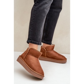 Botas de nieve con plataforma para mujer D.Franklin DFSH370010 Marrón 2