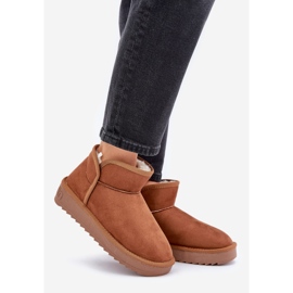 Botas de nieve con plataforma para mujer D.Franklin DFSH370010 Marrón 1