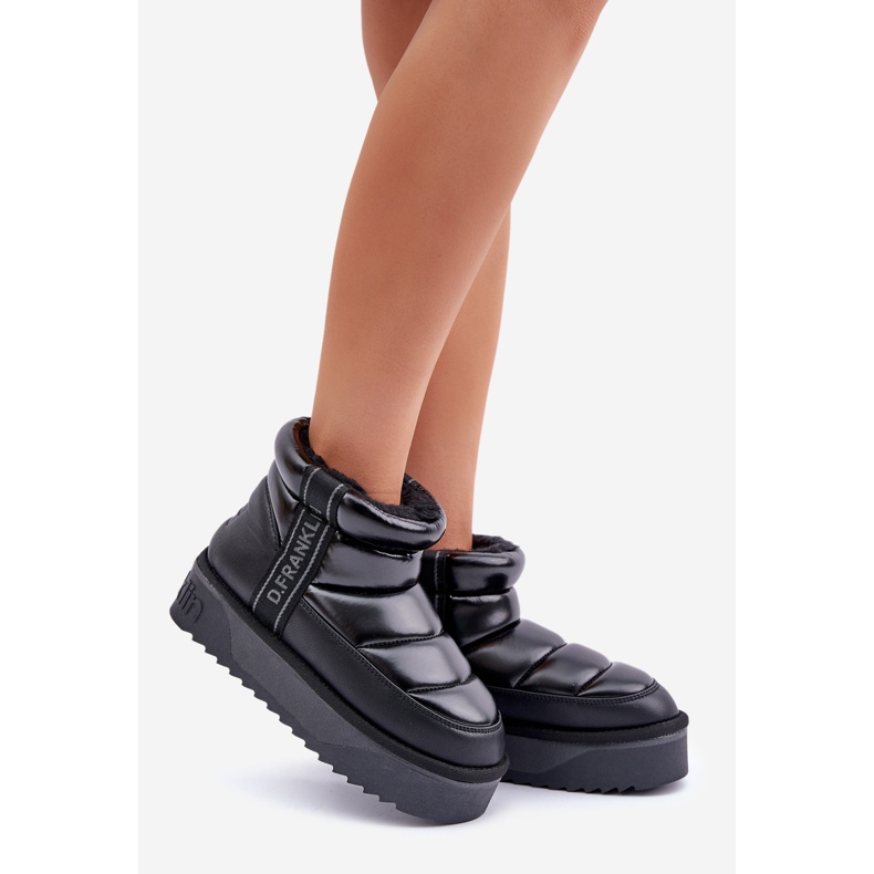 Botas de Nieve Bajas con Suela Gruesa D.Franklin DFSH371011 Negro 1