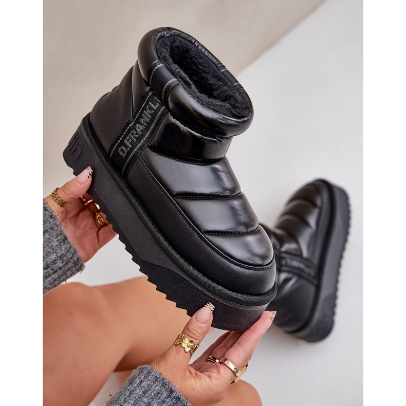 Botas de Nieve Bajas con Suela Gruesa D.Franklin DFSH371011 Negro 2