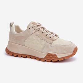 Zapatillas Mujer Piel Big Star OO274A315 Hi-Poly System Beige 4
