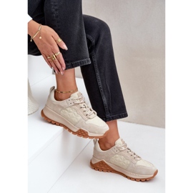 Zapatillas Mujer Piel Big Star OO274A315 Hi-Poly System Beige 7