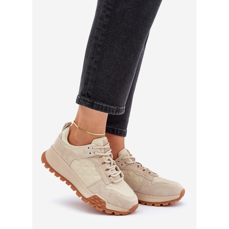 Zapatillas Mujer Piel Big Star OO274A315 Hi-Poly System Beige 1