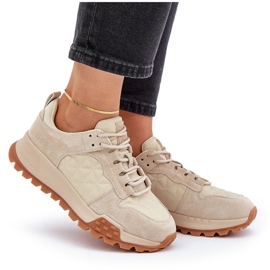 Zapatillas Mujer Piel Big Star OO274A315 Hi-Poly System Beige 9