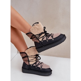 Botas de nieve para mujer con pelo D.Franklin DFSH370012 Negro 8