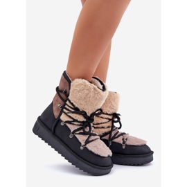 Botas de nieve para mujer con pelo D.Franklin DFSH370012 Negro 1