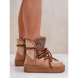 Botas De Nieve Mujer Con Plataforma Con Fijaciones D.Franklin DFSH370013 Camel marrón 8