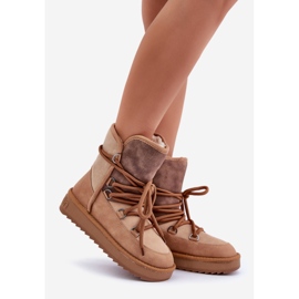 Botas De Nieve Mujer Con Plataforma Con Fijaciones D.Franklin DFSH370013 Camel marrón 1