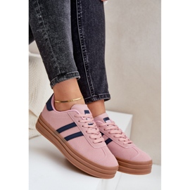 Zapatillas deportivas para mujer con plataforma, rosa rosado 7
