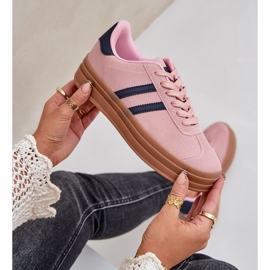 Zapatillas deportivas para mujer con plataforma, rosa rosado 8