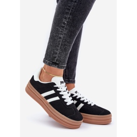 Zapatillas Deportivas Mujer con Plataforma, Negro 1