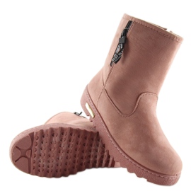 Botas de nieve mujer rosa AN-111 rosa rosado 3