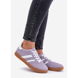 Zapatillas deportivas bajas para mujer, color morado púrpura 1