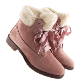 Botas rosas con cordones para mujer NC87 rosa rosado 4