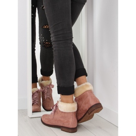 Botas rosas con cordones para mujer NC87 rosa 1