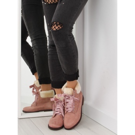 Botas rosas con cordones para mujer NC87 rosa rosado 5