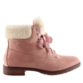 Botas rosas con cordones para mujer NC87 rosa rosado 6