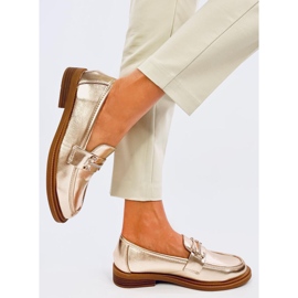 Mocasines de mujer Ferdis Gold dorado 3