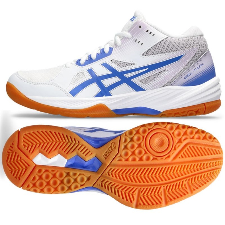 Zapatillas voleibol Asics Gel-Task Mt 3 W 1072A081-104 blanco 1