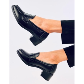 Zapatos de tacón ancho negros 5