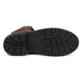 Polbut Botas militares para hombre, piel polaca, 2118S, marrón 6