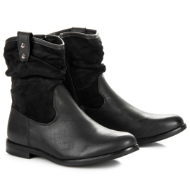 Botas sin cordones para mujer negro 6