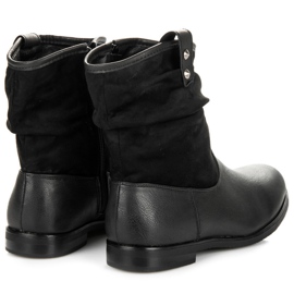 Botas sin cordones para mujer negro 5