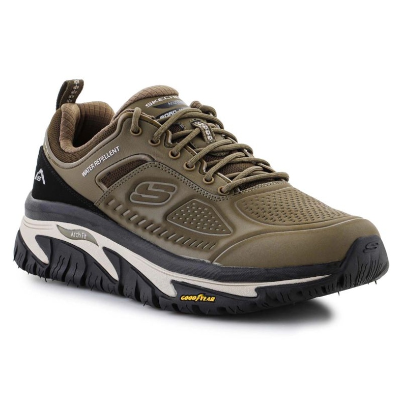 Zapatos Skechers Arch Fit Road Walker-Recon 237333-OLBK marrón 1