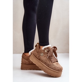 Zapatillas Deportivas Modelo HY876-2 Marrón 2