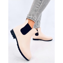 Botas Chelsea de mujer, beige claro 5