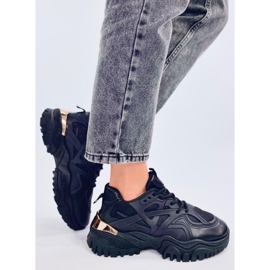 Deportivas de mujer negras con suela gruesa. negro 3