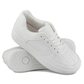 Calzado deportivo de mujer, zapatillas blancas K-1W blanco 4