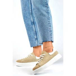 Goodin Deportivas mujer piel beige GD-XF-113BE 4