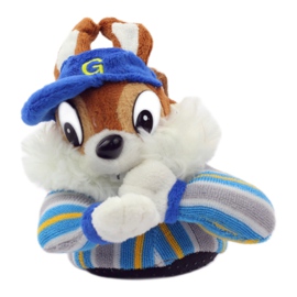 American Club Pantuflas cálidas para mascotas con ardilla americana azul marrón 2