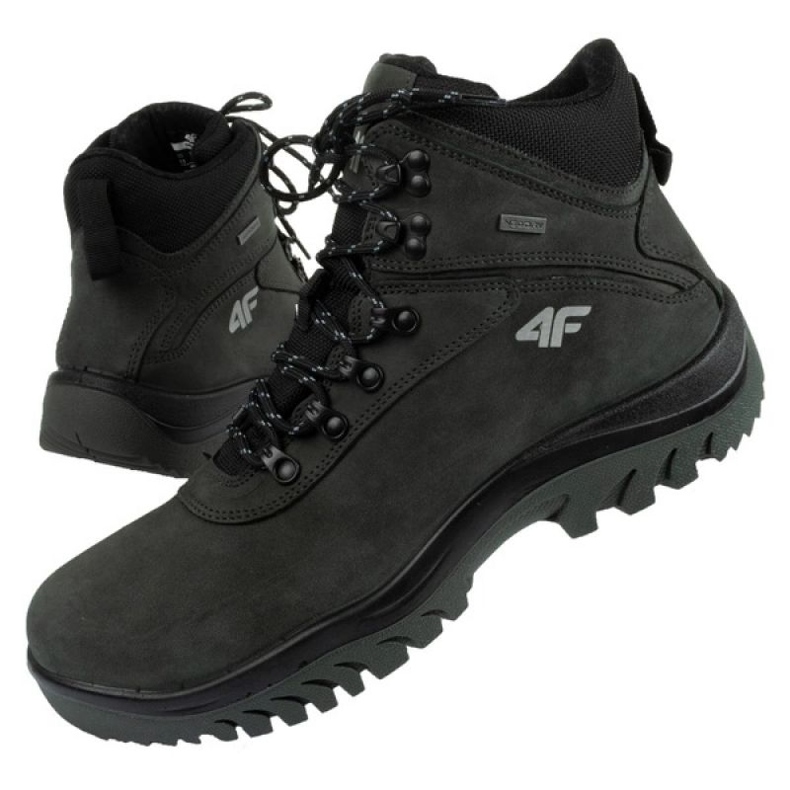 Zapatillas trekking 4F OBMH205 22S negro 1