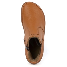 Olivier Botas Chelsea de mujer descalzas con cremallera, aislantes 1263 rojo naranja 6