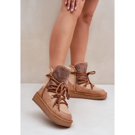 Botas de nieve forradas de pelo D.Franklin DFSH370013 camel marrón 2