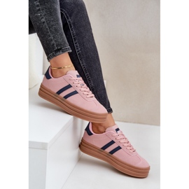 Zapatillas deportivas de mujer con plataforma EV-508, rosa rosado 2