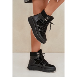Botas de nieve aisladas para mujer MD9944-1 negro 2