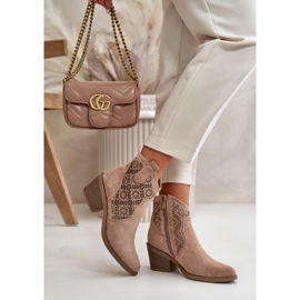 Botas de mujer S.Barski HY42-944 beige 2