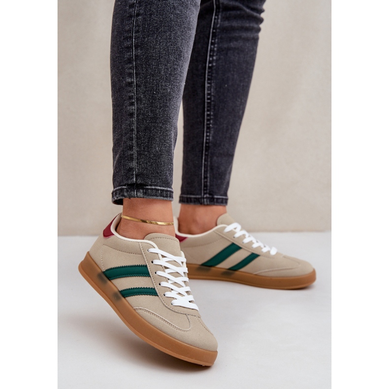 Zapatillas deportivas de mujer YY-108, beige 1