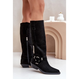 Botas cowboy sin aislamiento Zazoo 3656, negro 1