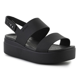 Sandalias Crocs Brooklyn con cuña baja 206453-060 negro 1