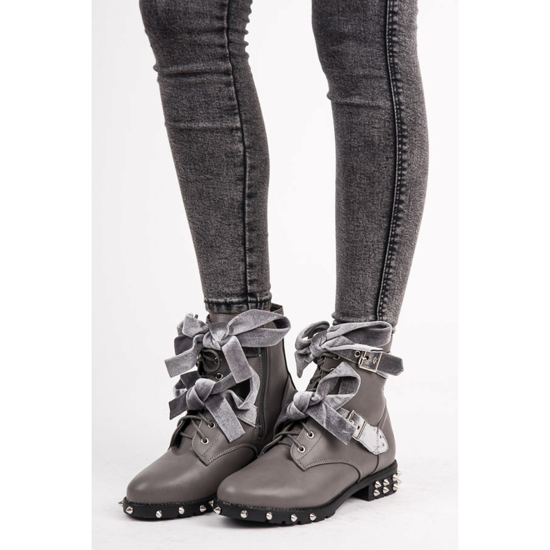 Vices Botas de trabajo con tachuelas gris 1