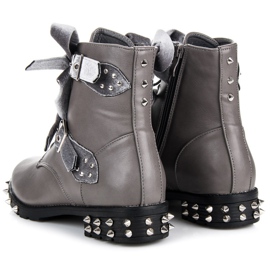 Vices Botas de trabajo con tachuelas gris 4