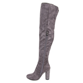 Seastar Botas mosqueteras con pedrería gris 4