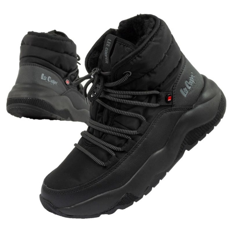Lee Cooper LCJ-24-03-3066L Botas de nieve aisladas, negro 1