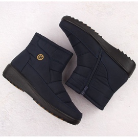 Unisoft Botas de nieve para mujer, azul marino. 3