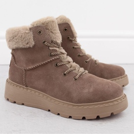 Botines Rieker 70402-24 beige con pelo 2 Botines Rieker 70402-24 beige con pelo 2