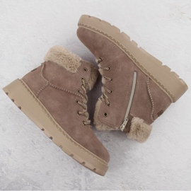 Botines Rieker 70402-24 beige con pelo 3